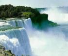 Ниагарский водопад, водопад объемные на границе между Канадой и США
